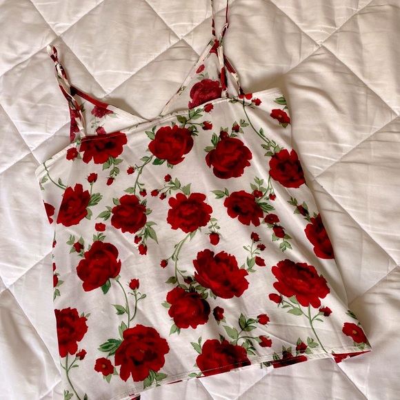 Floral Printed Linen Cami - Picture 3 of 4
